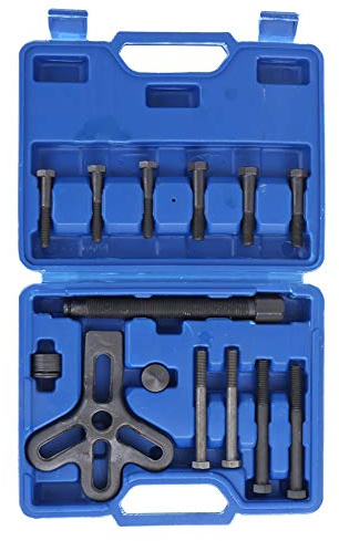 RASTKY Kit Extractor de Volante, Extractor, Herramienta para Polea de Engranaje Equilibrador Armónico con Pernos Mecanizados Compactos, Tornillo Central de Acero de Aleación,