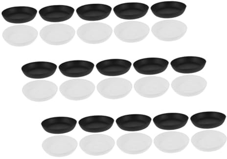 GALPADA 30pezzi Sottovaso in Plastica per Vasi da Fiorire Piccolo Vassoio per Fiori Sottovaso per Raccolta Acqua Antigoccia per Piante Vassoio di Drenaggio per Fioriere Sottovasi