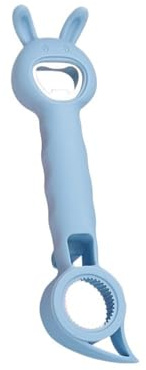 Apriscatole, Apribottiglie multifunzione 4 in 1: strumento creativo universale for birra, lattine e altro ancora(Blue)