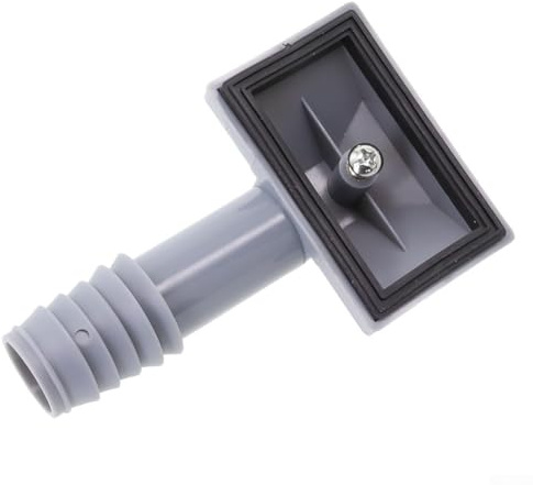 Inserto per troppopieno per lavello da cucina, in plastica PP bianca, tappo troppopieno adatto per interfaccia rotonda e quadrata, facile da installare, parte di ricambio per bagno o (E)