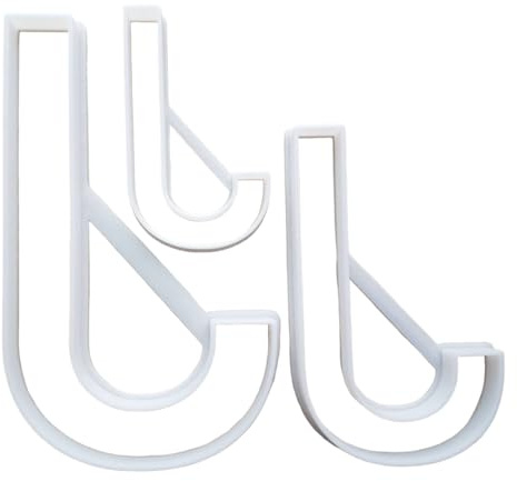 Alphabet Letter J Upper Shape Cookie Cutter Dough Biscuit Pastry Fondant Sharp Stencil Writing Case (Large)