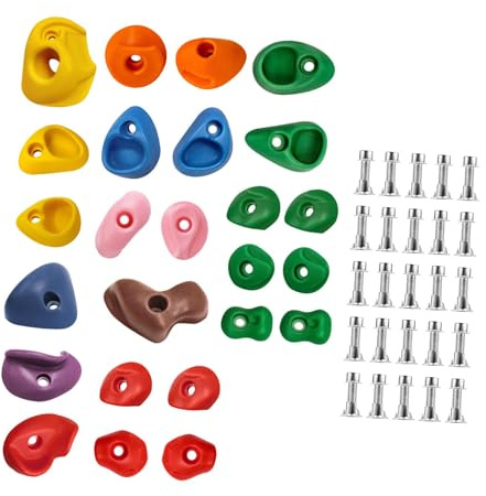 kowaku Juego de Agarres de Pared para Escalada en Roca, para Niños, para Exteriores E Interiores
