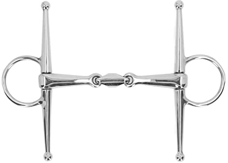 Mavaol 135 mm Pferdemaul-Gebiss aus Edelstahl, Pferdebackentrense für den Anbau, Outdoor-Geschenk
