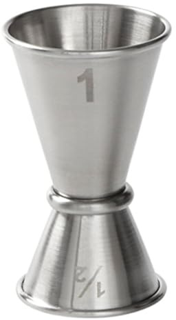 American Metalcraft JG1 Japanese-Style Jigger, Stainless Steel, 1/2 oz. x 1oz. Capacity, 1-3/4 Diameter x 2-3/4 Height
