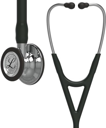3M™ Littmann® Cardiology IV™ Stethoskop mit Kostenlos Lasergravur (Schwarz - Hochglanzpoliert - 6177)