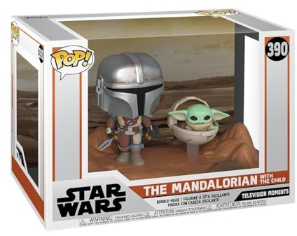 Funko Pop! Moment: Star Wars: The Mandalorian and Grogu (The Child, Baby Yoda) - Vinyl-Sammelfigur - Geschenkidee - Offizielle Handelswaren - Spielzeug Für Kinder und Erwachsene - TV Fans