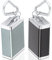 Cendrier de Poche Anti Odeur, 2 Pièces Cendrier Fermé Portable, Cendrier de Plage, Mini Cendrier de Voyage en Métal Original pour Cigarettes avec Couvercle et Porte-clés, Argent Noir