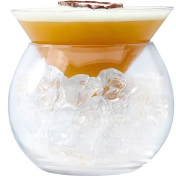 bar@drinkstuff Stemless Martini Chiller Glasses 5.25oz / 150ml - Single