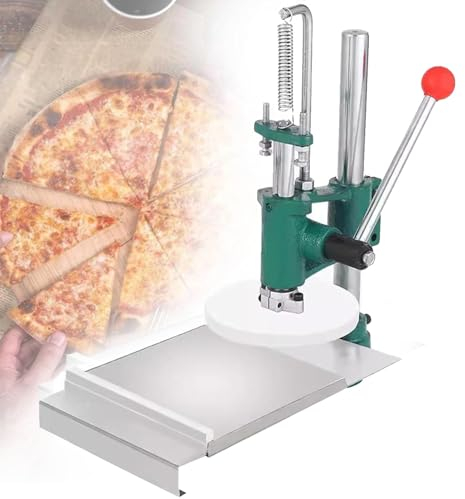 Pressa per impasto manuale, Piastra pressa per pizza in acciaio inossidabile Macchina per appiattire l'impasto per torte, pizza, pasticceria, Macchina per il pane, Uso commerciale domestico, Spessor