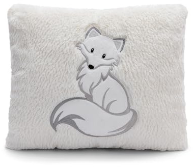 NICI coussin en peluche Renard polaire Vanja 25x30 cm blanc - Coussin en peluche doux pour les garçons, les filles, les bébés - idéal pour la maison, la maternelle ou en déplacement - 61305