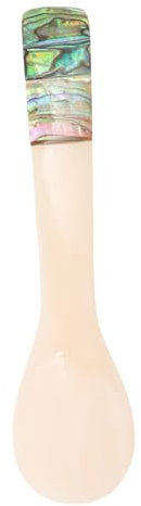 SHOWERORO Juego de Cucharas de Concha Únicas Cucharas Decorativas para Caviar para Reuniones Gourmet