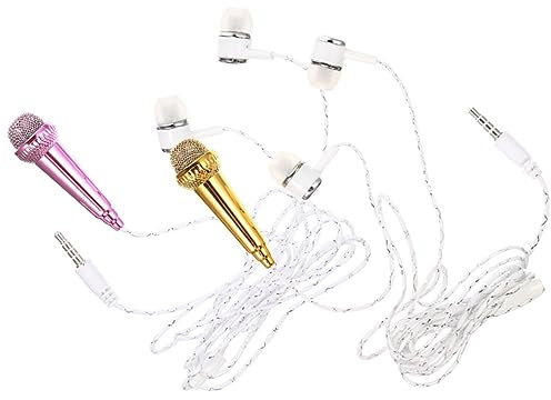UPKOCH 2stücke Tragbares Mini Mikrofon Für Sprachaufnahme Vielseitig Einsetzbar Kompatibel Mit Handy Pc Und Tablet Für Karaoke Und Videos