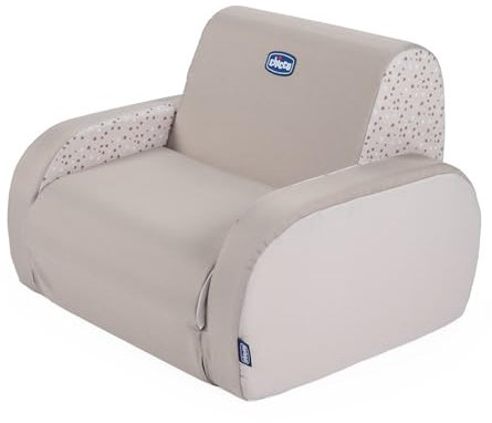 Chicco Kindersessel Twist, Kindersessel ab 1 Jahr , umbaubar in Liege und Sofa, Mit 3 Konfigurationen, bequem und leicht, umbaubar mit 1 Geste, Für Kinder ab 12 Monaten, Relaxsessel fürs Kinderzimmer
