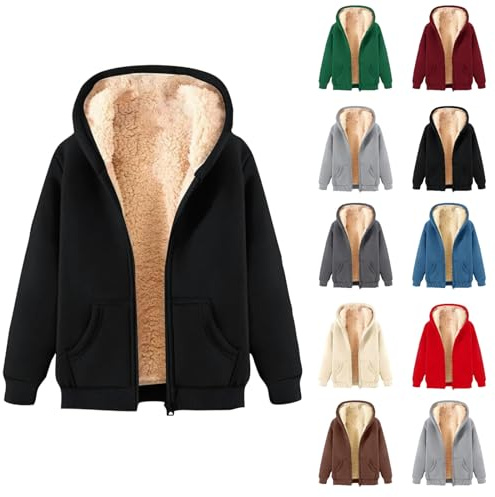 Womens Raincoat Waterproof Women's Teddy Fleece Hoodie Winter Coat Sherpa Lined Jackets Full Zip Hoodies Teddy Bear Coats Ladies Fleece Top Jacket Light Rain Jacket Women