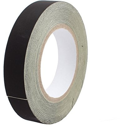 Aexit 25mm x 30M cinta aislante adhesiva de tela de (model: H8242IXII-6402IM) acetato negro PC