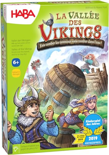 HABA - La Valle dei Vichinghi - Gioco da tavolo per bambini e famiglia - Gioco di abilità tattica e strategia - Premio dell'anno - Grande vassoio da gioco - 6 anni + - 304698, oro, oro