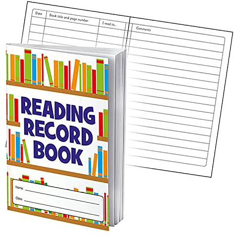 1 Bookshelves Reading Comprehension Record Book Childrens Pupils School Diary Log Teachers A5 Primary Teaching Services
