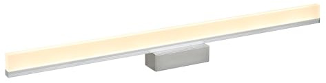 SUZNIU LED Spiegelleuchte Bad IP44 3000K Warmweiß 100CM 20W Spiegellampe | Edelstahlsockel, Acrylschirm, Flimmerfrei, CRI>85, Energieeffizient, Modernes Design für Badezimmer, Waschtisch, Schrank