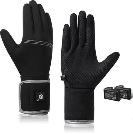 BARCHI Gants Minces Chauffants pour Hommes et Femmes,Gants Chauffants Rechargeables,Chauffe-Mains d'hiver,adaptés à la Conduite,la Course à Pied,la dactylographie,la randonnée,la Marche,etc.