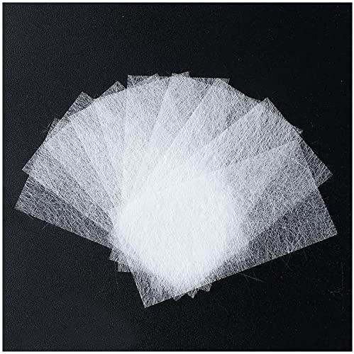 Kalolary 100 STÜCK Silk Fiberglass Nail Extensions, Fiberglas Nagelverlängerung Nail Extension Silk Fiberglass Gel Kit Manicure Tool Nail Care Fiberglass Silk Nails Wrap Stickers for Gel Extension