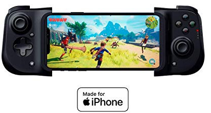 Razer Kishi para iPhone - Controlador de Juegos para teléfonos Inteligentes, conexión USB-C, diseño ergonómico, Ajuste Individual para teléfonos móviles, Dispositivo analógico, latencia Baja, Negro