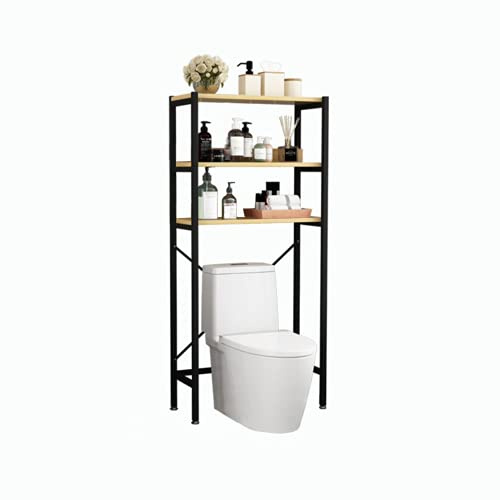 MAGIC SELECT Scaffale da Bagno sopra la Toilette. Mensole Organizer Salvaspazio. Scaffalatura da Bagno sopra la Toilette o la Lavatrice. Legno E1 e Acciaio.