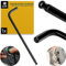 Clé à six pans creux, 1 pièce, HEX SW 3 mm, acier résistant aux outils, clé à outils avec tête sphérique pour montage incliné, clé coudée professionnelle à six pans