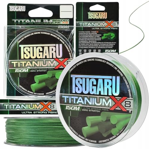 Angelschnur 8fach geflochten Braided line Hauptschnur Titanium X8 150m/1.000m 0,08-0,40mm