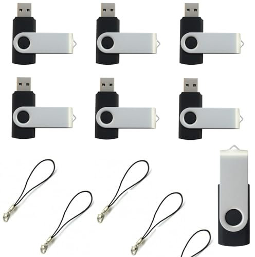 Confezione da 100 chiavette USB da 8 GB, confezione da 100 unità flash USB 2.0, confezione da 100 unità flash USB da 8 GB, confezione da 100 CupShadow (nero, senza logo)