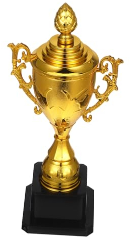 Goldene Kleine Plastiktrophäe, 1 Stück, Leichte Trophäe