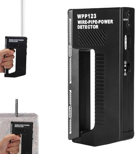 Metalldetektor,Wpp123 Drahtrohr,Einstellbarer Alarmrohrstrom-Multifunktions-Wandscanner,Einstellbarer Elektrischer Drahtfinder,Hochempfindlicher Einstellbarer Alarm Kabelsucher
