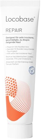 Locobase Crème réparatrice - Crème hydratante 72 h pour peaux très sèches et gercées - Soin du corps et du visage - Régénère la barrière cutanée - Sans parfum - Testé dermatologiquement - 50 g