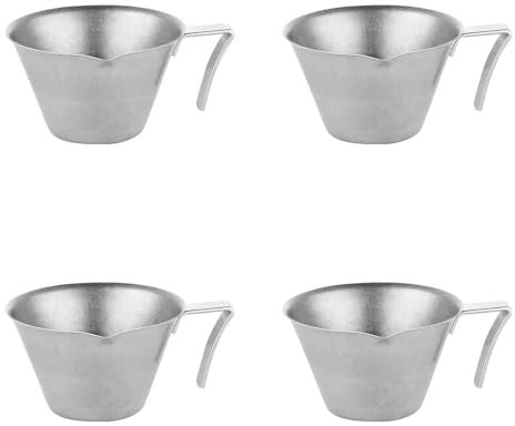 4 x 100 ml Kaffee-Messbecher mit Skalenmarkierung, Espresso-Kaffee-Extraktionsbecher, Küchenwerkzeug, praktische Unzen-Tasse