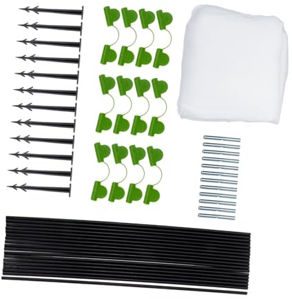 Didiseaon Filet de Jardin Anti-Insectes avec Arceaux Kit Complet Protection Oiseaux Fruits Légumes Facile à Installer avec Piquets