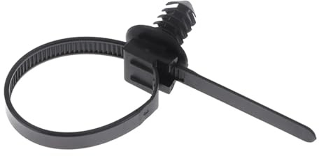 100pcs Fascette Stringicavo Fascetta fermacavi for auto con foro filettato rimovibile in nylon, plastica, for veicoli, motociclette, for, fissaggio a pressione