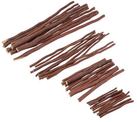 JOINPAYA Ramas Secas Decorativas y Diseño Seguro Corte Recto 40 de Plástico Marrón Palillos de Modelar para Manualidades DIY y Pintura para Niños