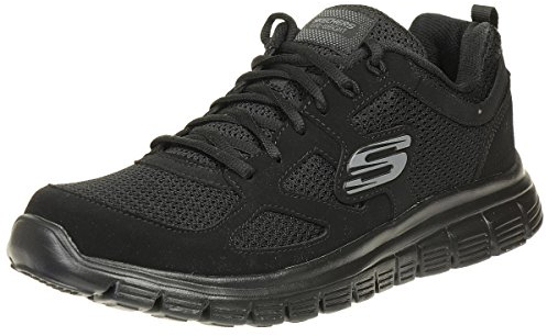 Skechers Burns- Agoura Hombre Scarpe da ginnastica, Black, 46 EU