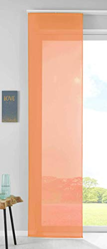 Gardinenbox 85589N - Tenda a pannello in voile, 245 x 60 cm, colore: Arancione