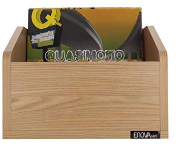 Meuble Enova Hifi Vinyle Box 120swe pour 120 vinyles Bois