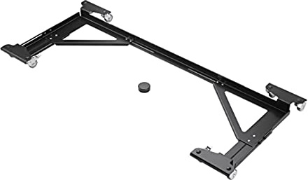 K&M 18804 Rollschlitten für Digitalpianos - Schwarz aus Stahl - Mobilität für E-Piano - flexibel einsetzbar