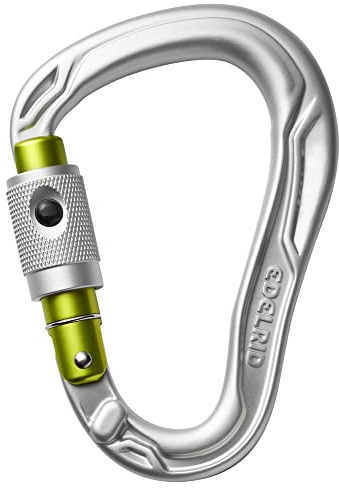 EDELRID HMS Bullet PermaLock Mousqueton Unisexe pour Adulte Argenté Taille Unique