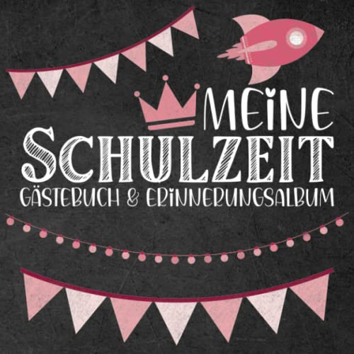 Meine Schulzeit - Gästebuch & Erinnerungsalbum: Gäste und Freundschaftsbuch Meerjungfrauen für die Grundschule - Ideal zum Schulstart - Geschenk für die Schultüte / Zuckertüte