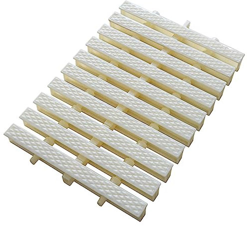 XPLKQXE Grille Drainage Piscine D'ABS, Couverture Grille Plastique, Caillebotis Vidange Douche, Capuchons Gouttière Bricolage, Drain Sol Douche Allées Patios (Couleur : White-20cm, Taille : 1pcs)