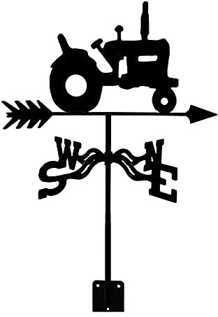 Wetterfahne, Zugform, Windfahne für Hof für Dachmontage, Outdoor-Windfahne für Hof, Bauernhof, Traktor, Auto, Flugzeug, klassische Windrichtungsanzeige mit Rostschutz-Beschichtung, Maßnahmen