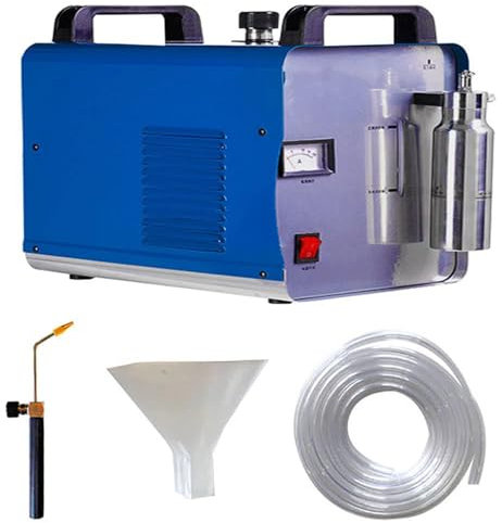 YHUEGH Acrylic Flame Polisher, Flame Polishing Machine with Flame Guns and Nozzles Oxygen Hydrogen Generator Water Welder, Flame Polishing Torch Polisher Machine for Diy Acrylic 95L/H