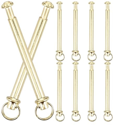 PRETYZOOM Confezione di 10 Ventilatori A Mano Pieghevoli Kit Di Riparazione Dadi Chiodi Con Rivetti Albero Ventilatori A Mano Reggiseno Di Ricambio Per Fai Da Te Accessori