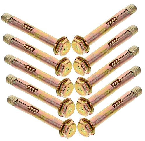 CIYODO 10stücke Teiliges Set Sechskantschrauben Betonanker Knurled Drop-in- Aus Karbonstahl Für Betonanwendungen Installieren Stabil Und Langlebig