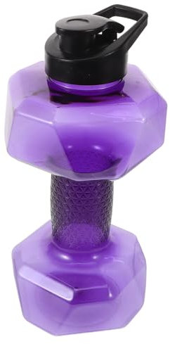 Gogogmee Bouteille Deau Portable avec Haltère 1500 ML Porte-Eau pour Le Sport Organisateur Deau pour Le Fitness Matériau PP Design Unique