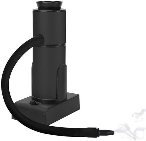 Kit portatile portatile per affumicatore, infusore per cibo, cucina, barbecue, cocktail, bevande, cibo, da usare in barbecue, picnic, escursionismo, pesca, ristorante, all'aperto (nero)