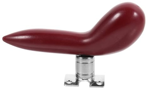 Levemolo Fagott Daumenauflage Rote Handstütze für Bassoon mit Abnehmbarem Versilbertem Sockel aus Abs und Eisen Sicherer Halt